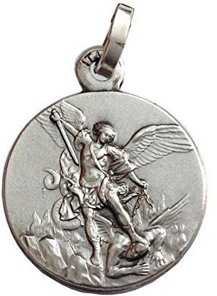 I G J 925 Sterling Silber Medaille Erzengel St. Michael