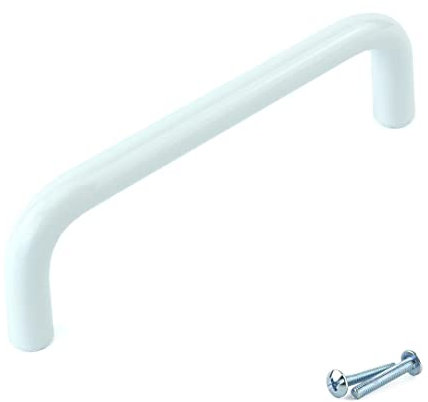 M4TEC Bar Pull Handle for Bedroom Furniture, and Kitchen Door Handles, Ideal Off-White Door Handles, Kitchen Cupboard, Wardrobe and Draw Handles - W7 Series 96 mm