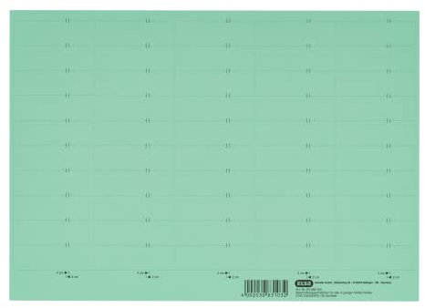 Elba Beschriftungsschild für Komfort-Sichtreiter Vertic, 50 Stück, grün, 100420976