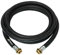 Ribimex Tubo Gasolio in Gomma, 2 m, Diametro 20 mm con Raccordi in Ottone Pressati da 1, Resistente, Sicuro e Facile da Installare - PRKA102GOM