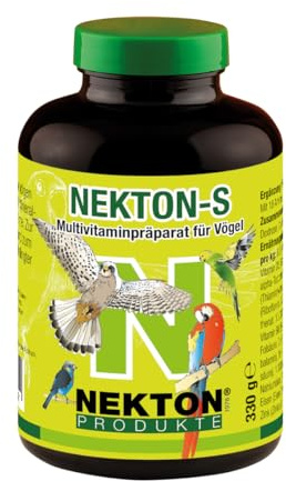 NEKTON-S | Multivitaminpräparat für Vögel | Vitamine, Aminosäuren, Mineralstoffe und Spurenelemente | Made in Germany (330g)