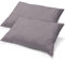 aqua-textil Classic Line Kissenbezug 2er-Set 40 x 80 cm dunkel grau Baumwolle Kissen Bezug Reißverschluss Jersey Kissenhülle