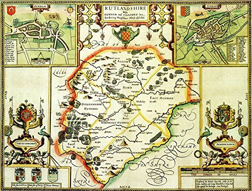 Rutland Historical Map 1000 Piece Jigsaw Puzzle (1610). Free print!
