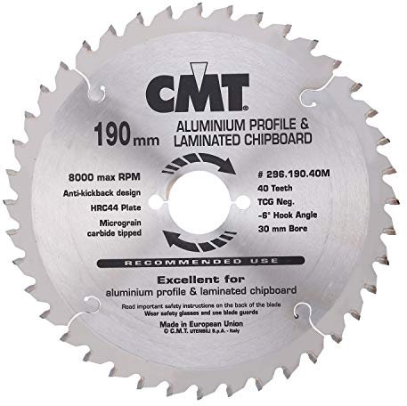 CMT Orange Tools Kreissägeblatt HW 300 x 3,2 / 2,5 x 32 Z=96 TCG - 297.096.12P - für eisenfreies Material, Plastik und Laminat