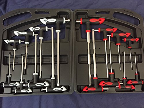 16pc Set T handle Torx & hex ball end allen key set TRX Star Tx screwdriver NEW