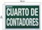 WOLFPACK LINEA PROFESIONAL - Cartel Cuarto De Contadores 30x21