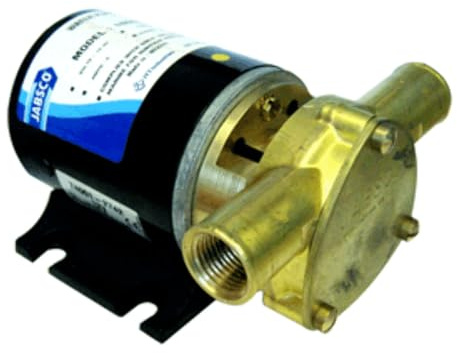 Jabsco 18660 Series Marine Water Puppy Bilge/Sump Flexible Impeller Pump 6.3 GPM, 12-Volt, 15-Amp Non-CE, 1/2 NPT Ports