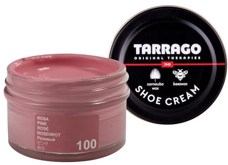 Tarrago Shoe Cream Jar 50 ML, Chaussures OU Complement Mixte Adulte, 100 Pink