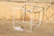 Lampenschirm-Gestell, Quadrat, 15 cm / 15x15 cm, weiss