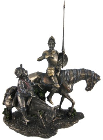 StealStreet 13.75-Inch Bronzehued Don Quixote and Sancho Panza on Horses Figure by StealStreet (Home)
