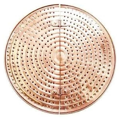 CopperGarden Maischesieb aus Kupfer | Anbrennschutz für 35 Liter Destillen I Sieb für Brennkessel mit 30 cm Durchmesser I Kupfer Sieb zweigeteilt I hochwertiges Destillen Zubehör