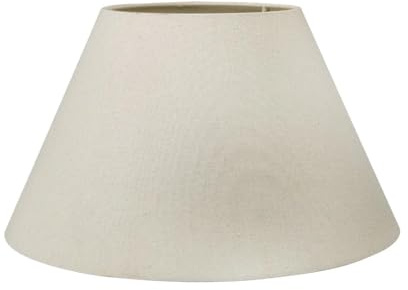 Slubby Hopsack Lamp Shade | Modern Shades for Table Lamps and Floor Lamps | Natural Cream Lampshade for Standard Lamps (Empire, 40cm Diameter)