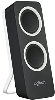 Logitech Z200 Altoparlanti per PC, Audio Stereo Completo, 10 Watt, 2 Ingressi Audio 3.5 mm, Jack per Cuffie, Bassi Regolabili, Controllo Volume, Presa EU/IT, Computer/TV/Smartphone/Tablet, Nero