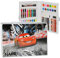 alles-meine.de GmbH 68 TLG. Set__ Stifte-Koffer - Cars Lightning McQueen - incl. Name - Malkoffer mit Stiften + Öl Pastellkreide + Ausmalbilder + Wasser Farben + Wachsmal FA..