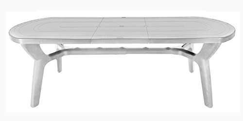 Tavolo da giardino allungabile in plastica/resina 180/230 cm + OMAGGIO | Con omaggio incluso