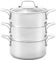 Stellar 22cm 3 Tier Steamer Set, Stainless Steel, Silver