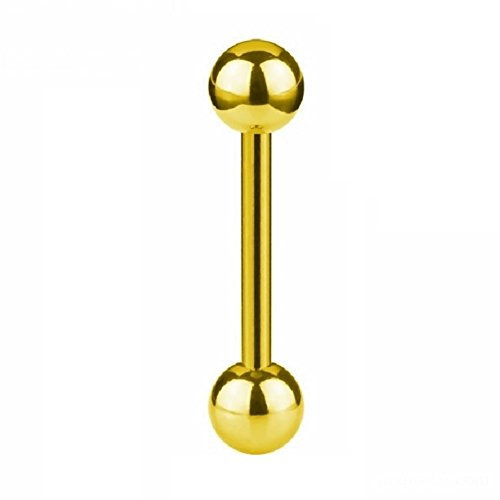 eeddoo Piercing Stab Gold Edelstahl 1,6 x 14mm 5 mm