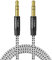 CableCreation 3.5mm Aux Kabel, 3,5mm Stereo Audiokabel (Stecker auf Stecker), Klinkenkabel Kompatibel mit iPhone,Auto, Kopfhörern, Tablets, Priva III usw. 3M/10FT, Schwarz & Weiß