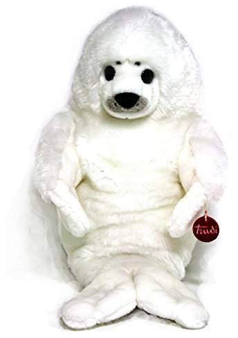 Trudi Foca Foca Polo Nord, regalo peluche Natale e compleanno | 30x48x35cm taglia XL | Animali Acquatici | modello 16566