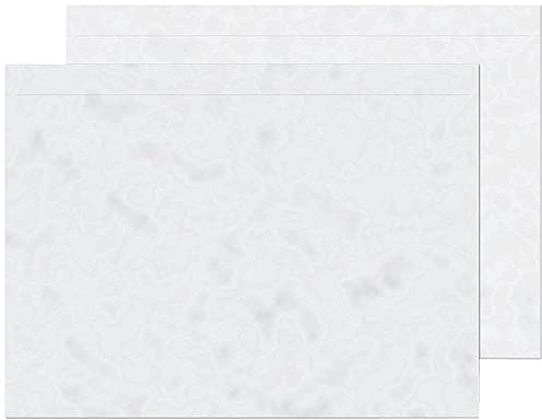 Blake Purely Packaging - Document Enclosed Wallet C4 (328 x 245mm) - Pack of 500 - C4 Plastic Wallets - Peel & Seal Plastic Envelopes - Polythene Packaging Bags for Address/Invoice (PDE50)