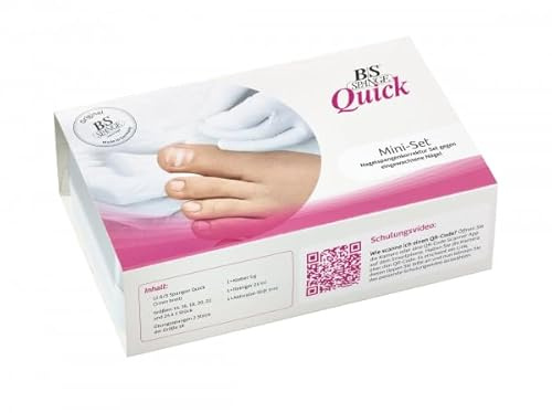 B/S-Spange Quick Mini-Set inkl. Schulungsvideo (online), Anleitung zur Behandlung eingewachsener Nägel