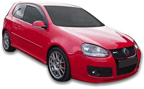 J&J AUTOMOTIVE | Windabweiser Passend Für Golf 5, 2004-2009 3-Türer Fließheck, Heko Regenabweiser, Getönt, Set 2-Teilig, Vorne, Aerodynamisch