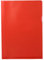 Sichthüllen A4 PP-Folie extra stark 120 my genarbt farbig - 100 Sichthüllen (Transparent Rot)