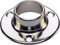 Dale Hardware 25mm Polished Chrome End Sockets 1 Heavy Duty Pack of 2 + Screws
