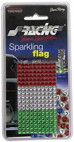 SIMONI RACING SF/I Bandiera Adesiva con Strass