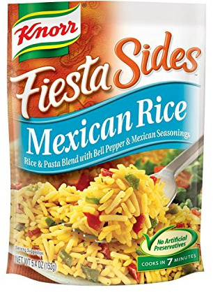 Knorr Fiesta Sides: Mexikanischer Reis (4 Stück) 153 ml Beutel