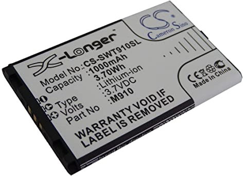 vhbw Akku kompatibel mit Switel M910 Handy Smartphone Telefon (1000 mAh, 3,7 V, Li-Ion)