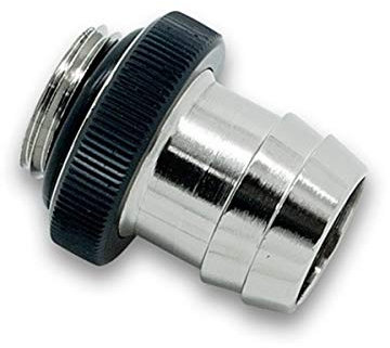Endstück geriffelt, gerade, 1/4 Zoll für Schlauch 13 mm – EK-HFB Fitting 13 mm – Schwarz