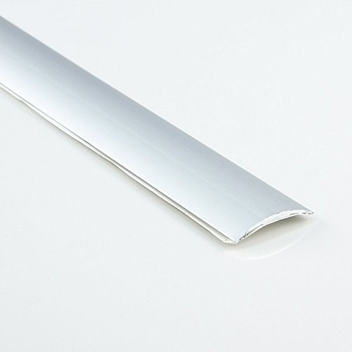 [DQ-PP] 1 x ALU PROFIL Übergangsprofil 30mm selbstklebend Farbe: silber, Länge: 90cm Dehnungsprofil Teppichschiene Schweller Laminat Parkett NEU
