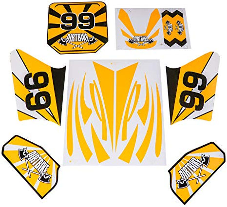 HMParts Pit Bike/Dirt Bike Top Aufkleber Set >99< Gelb