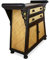 livasia Asiatische Kommode aus Massivholz und Rattan – 90x45x90cm – Handgeschnitztes Sideboard aus nachhaltigem Akazienholz, Asiatische Eleganz für Zuhause