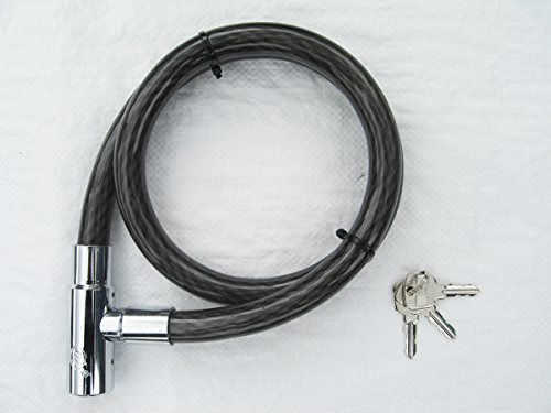 Strong Bike Lock with Keys 16MM (Bicycle Lightweight Heavy Duty Scooter Shed Security Cable)