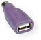 VALUE PS/2 - USB Tastatur-Adapter, violett
