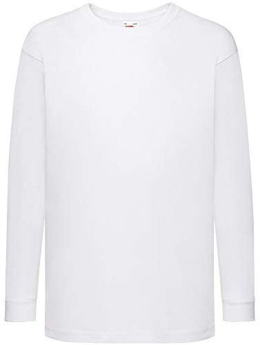 Fruit of the Loom Valueweight Children's Long-Sleeve T-Shirt Choice of Colours - - 116