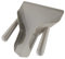 Vogue Dual Handle Chip Scoop, Grey, High Heat ABS Plastic, Large Opening for Fast Service, DP022