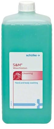 Schülke S&M® 1 Liter Euroflasche Waschlotion zur Reinigung von Gesicht und Körper | seifen -und alkalifrei | pH-neutrale Hautreinigung für glatte und geschmeidige Haut