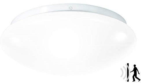 Luminea Deckenleuchte mit Sensor: High-Power LED-Lampe mit Radar-Bewegungsmelder, 950 Lumen, 12 W, F (Deckenleuchte mit Bewegungsmelder, Leuchte mit, Lampen innen)