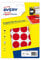 Avery 240 Tabletten - Ø30mm A5 Board - Rot (pet30r)