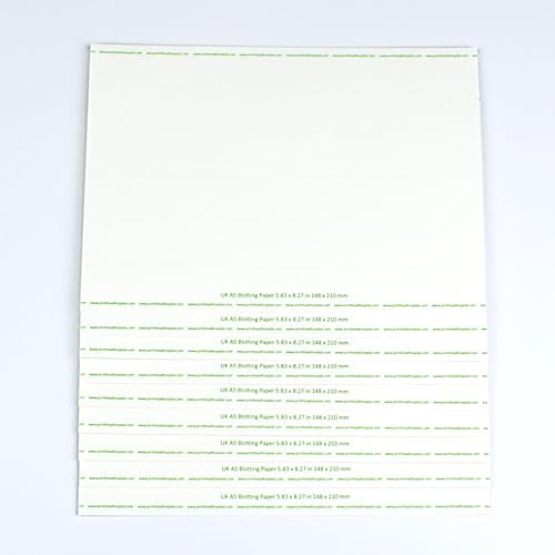 Schwere Löschpapier, 8 x 6 (10 Blatt) für Caligraphy und Inkjet Drucker Reinigung