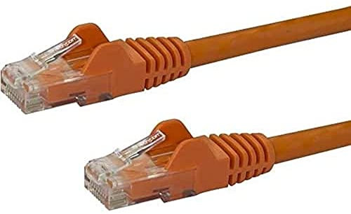 StarTech.com 7m CAT6 Ethernet Cable - Orange CAT 6 Gigabit Ethernet Wire -650MHz 100W PoE++ RJ45 UTP Category 6 Network/Patch Cord Snagless w/Strain Relief Fluke Tested UL/TIA Certified (N6PATC7MOR)