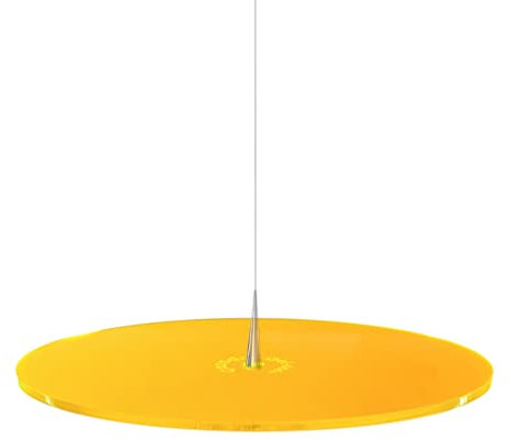 Cazador-del-sol ® - das Original | Sonnenfänger | 1 Stück | schwebende Sonnenfänger-Scheibe gelb | Durchmesser 15 cm