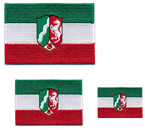 hegibaer 3 NRW Düsseldorf Wappen Flagge BRD Patch Aufnäher Aufbügler 0642