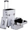 HOMCOM - Trolley Make up Artist professionale Beauty Case Trucco Alluminio
