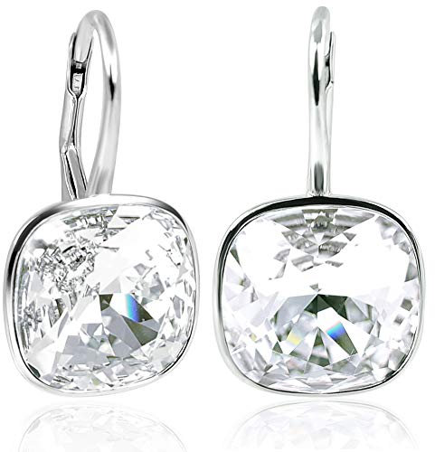 Ohrringe 925 Silber Crystal mit Markenkristallen NOBEL SCHMUCK