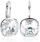 Ohrringe 925 Silber Crystal mit Markenkristallen NOBEL SCHMUCK