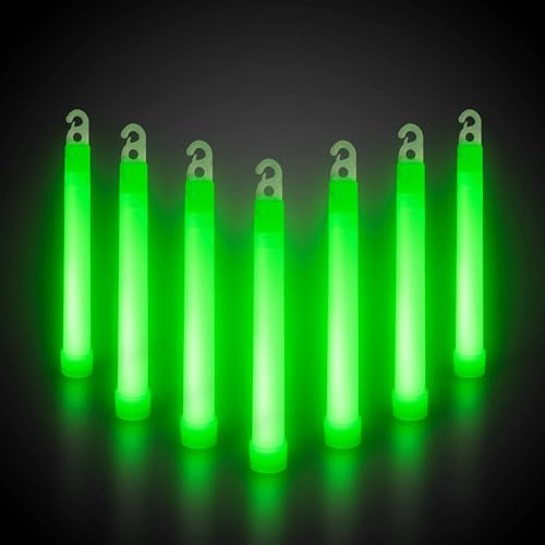 Windy City Novelties - 25 Pack - 6” Premium Glow Sticks (Green)